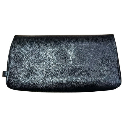 Versace Black Medusa Leather Toiletry Bag