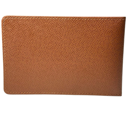 Louis Vuitton Neutral Taiga Bifold Card Case