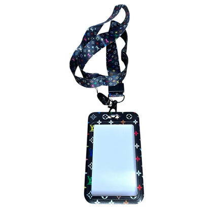 Luxury Lanyards with ID badge holders (CHOOSE ONE COLOR)