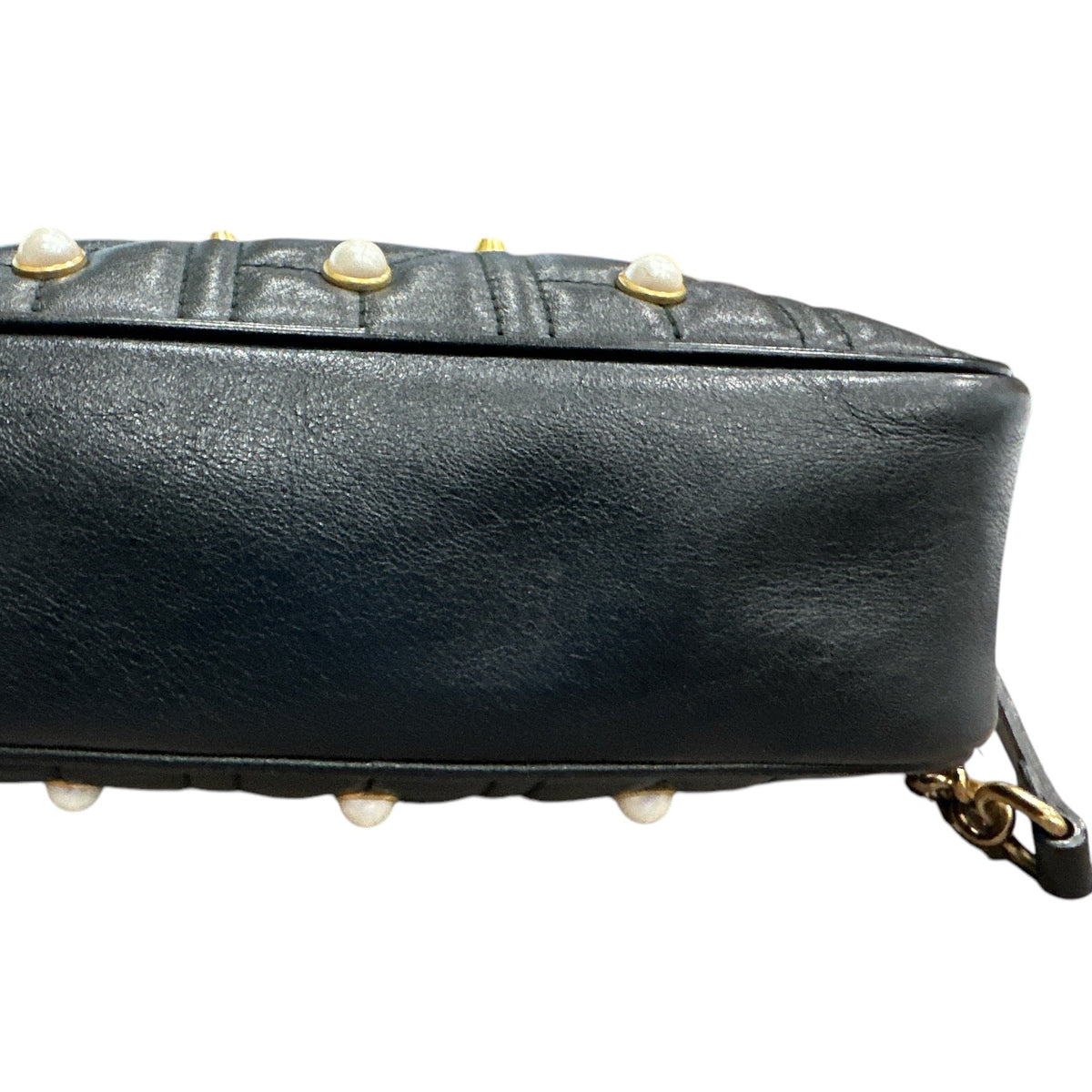Gucci  Calfskin Matelasse Studded Small Pearly - Clairely Amazing
