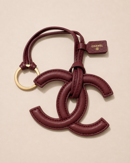 Chanel Leather GWP Bag Charm with Gift Box
