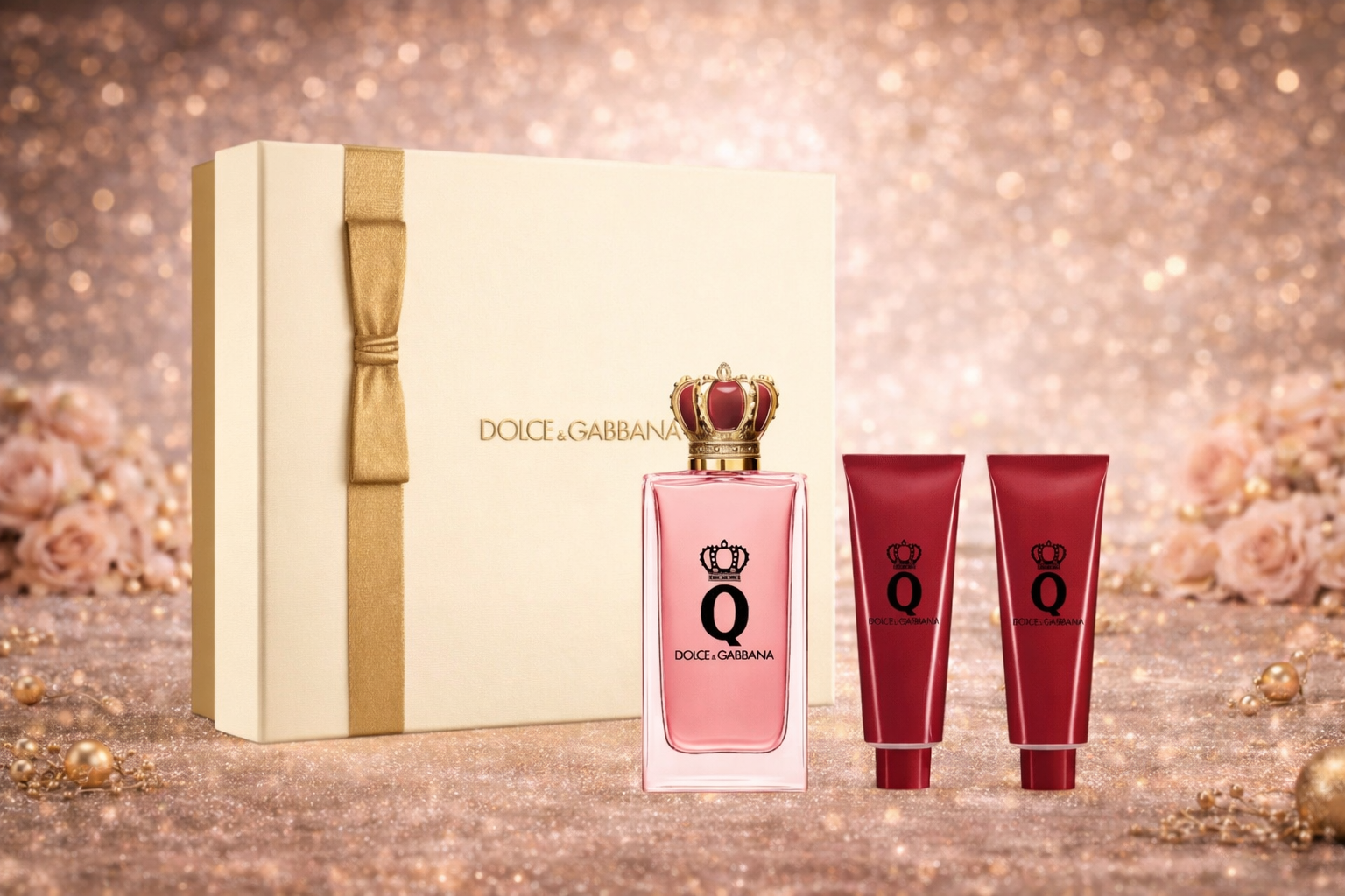 ✔️Dolce & Gabbana Q Eau de Parfum Gift Set 100 ml - 3.3 fl.oz - Authentic