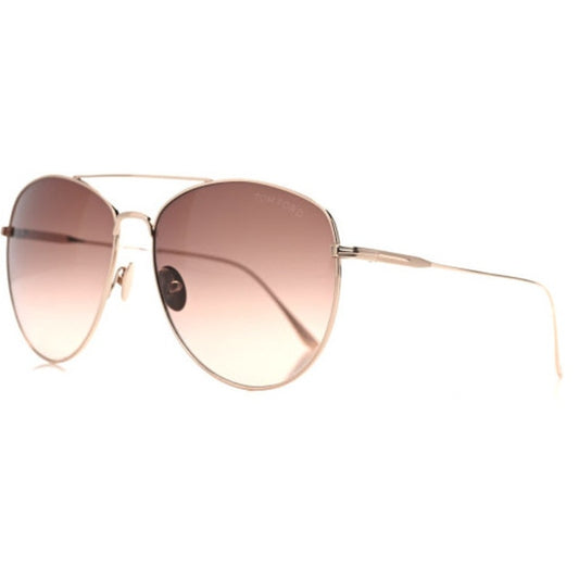 Titanium Milla Aviator Sunglasses TF784 Gold