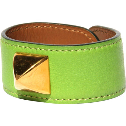 Hermes Green Medor Wrap Bracelet