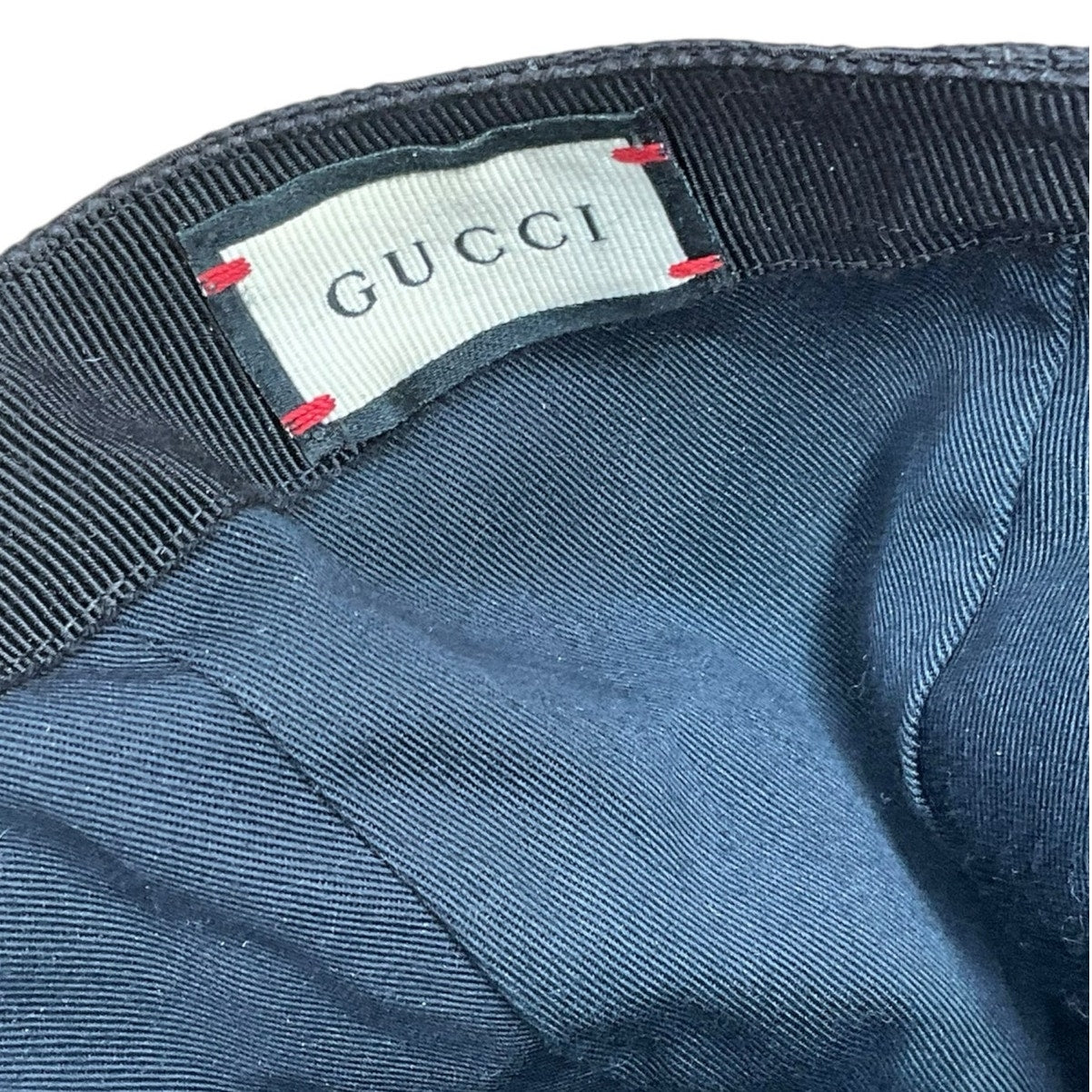 Gucci Baseball Cap Black Fabric A4659
