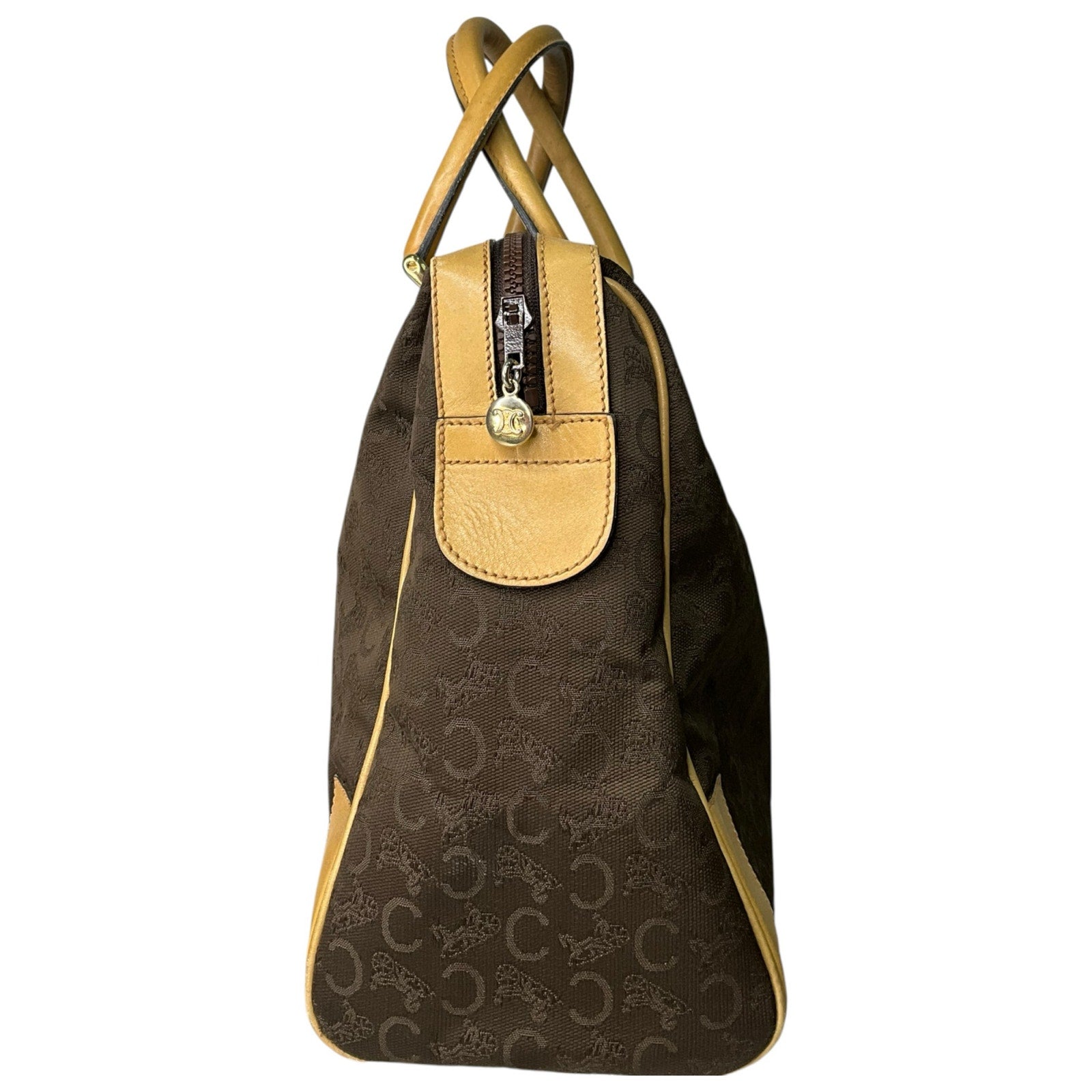 Authentic Celine Boston Bag - Brown