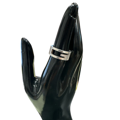 Gucci Wide Cutout Ring Size 13