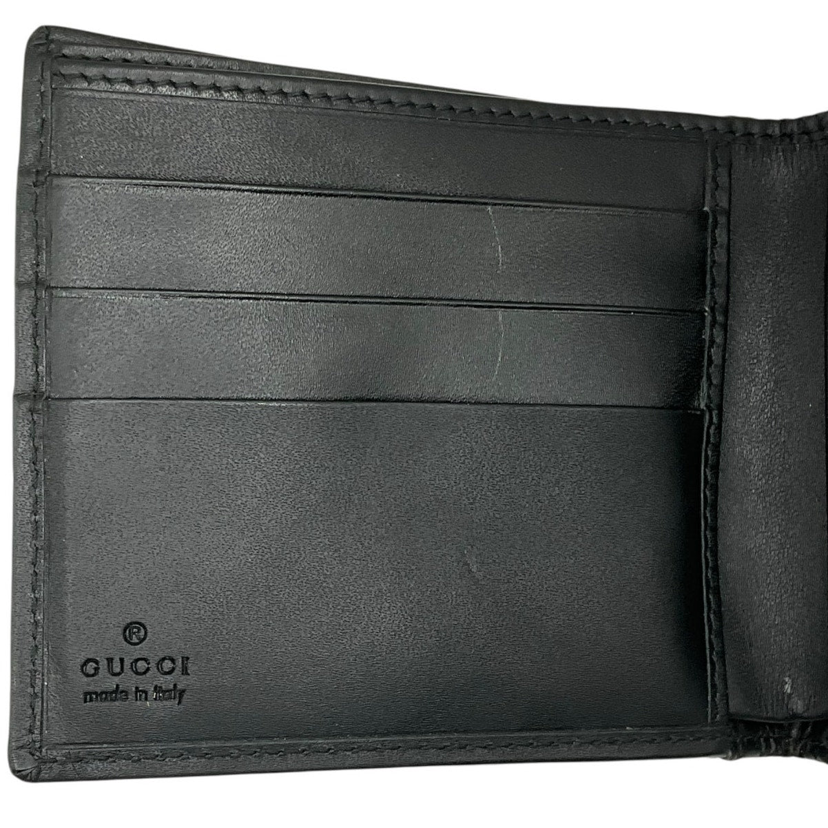 Gucci Black GG Bifold Wallet