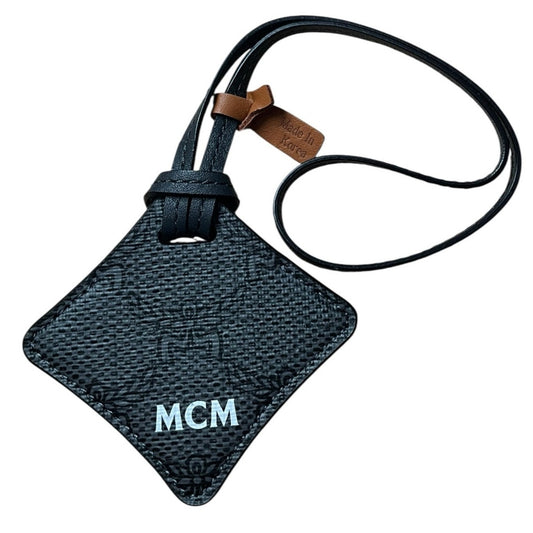 MCM Black MCM Ottomar Air Tag Luggage Charm