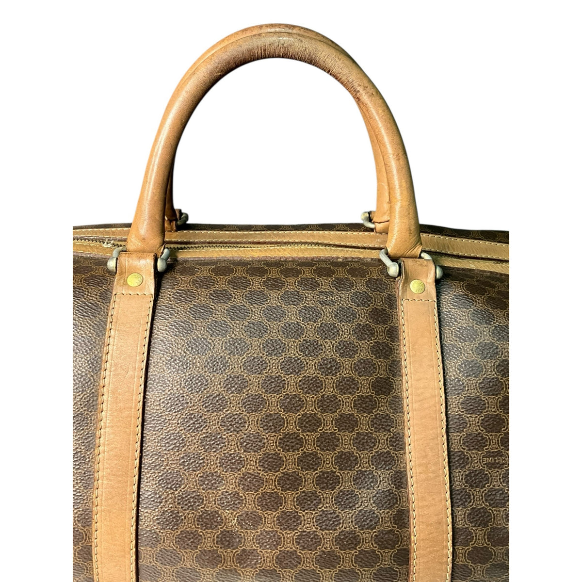 Authentic Celine Macadam Boston Bag