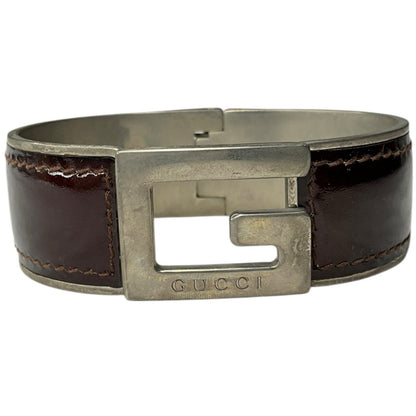 Gucci leather bangle bracelet