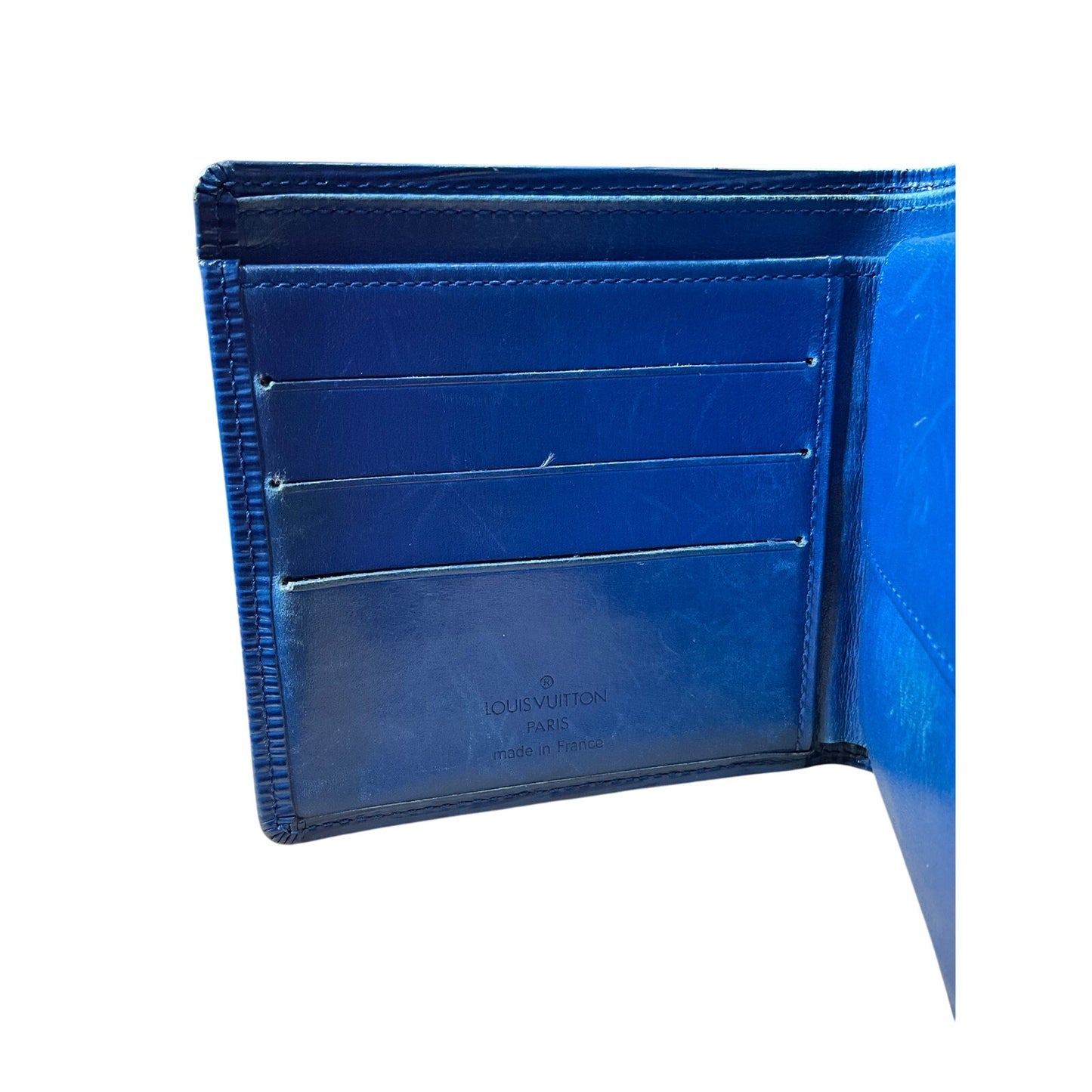 Louis Vuitton Blue Leather Wallet