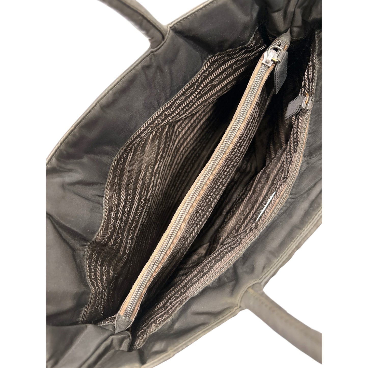 Prada Tessuto Brown Bag