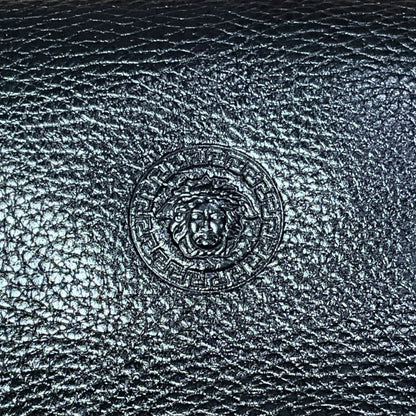 Versace Black Medusa Leather Toiletry Bag