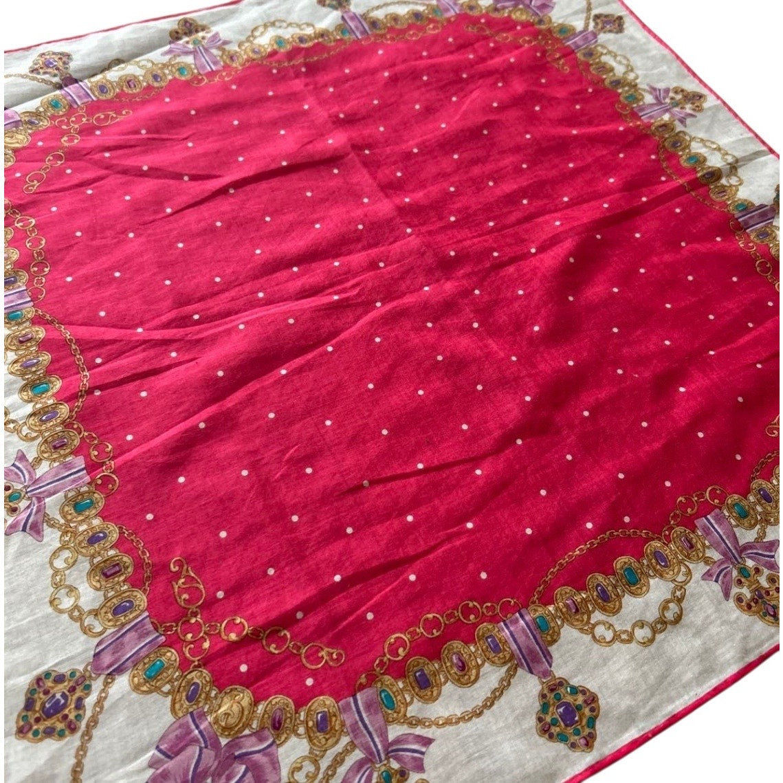 Burberry Pink Silk Pocket Square