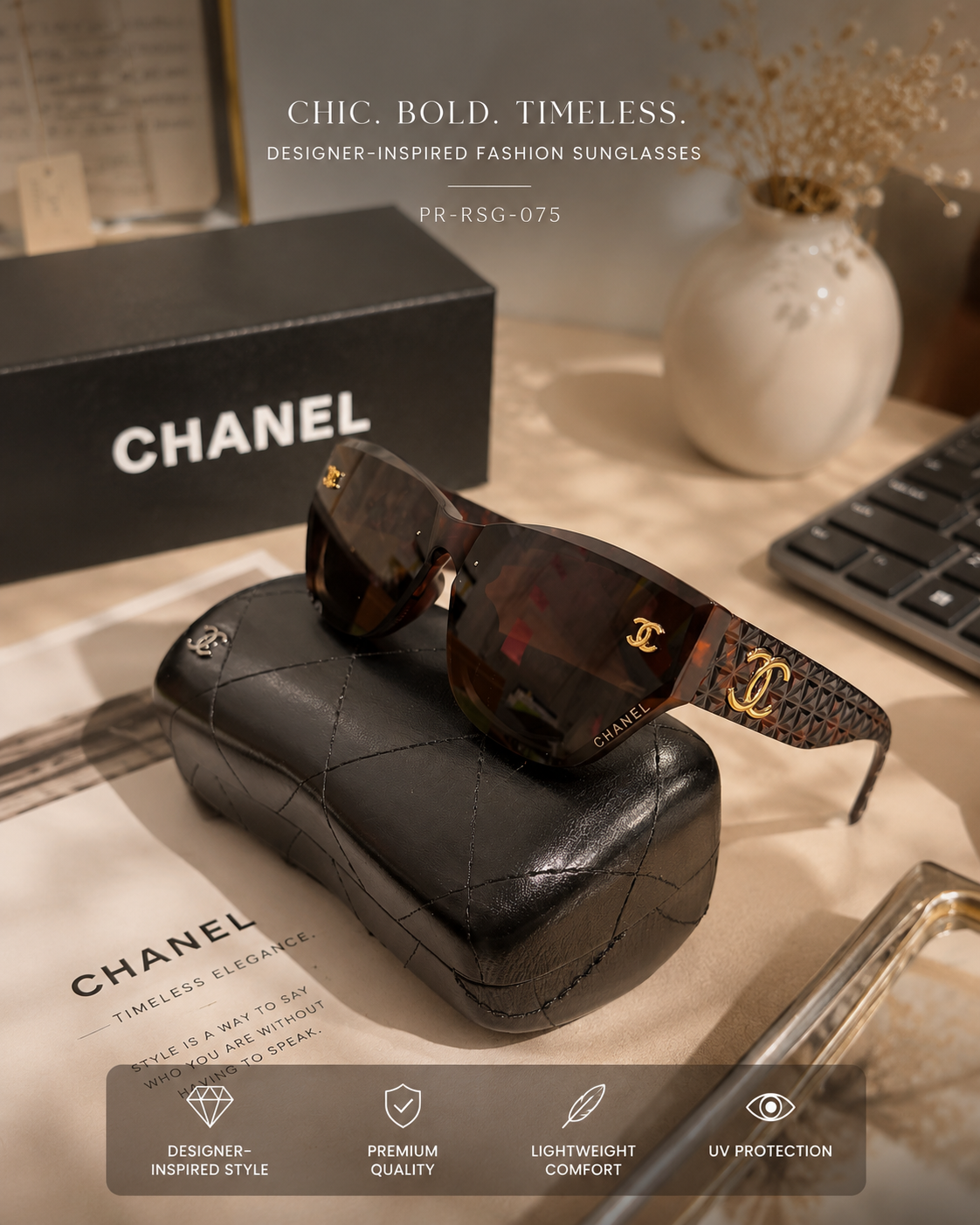 Designer-Inspired Fashion Sunglasses – CH-RSG-076