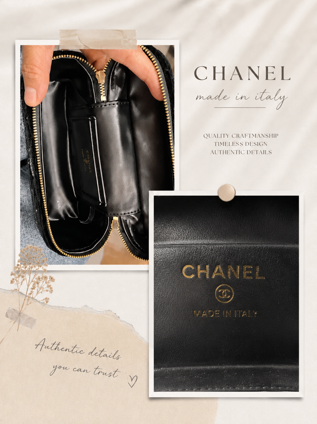 Chanel Beauty Velvet Rhinestone Vanity Crossbody Bag – Black (GWP)