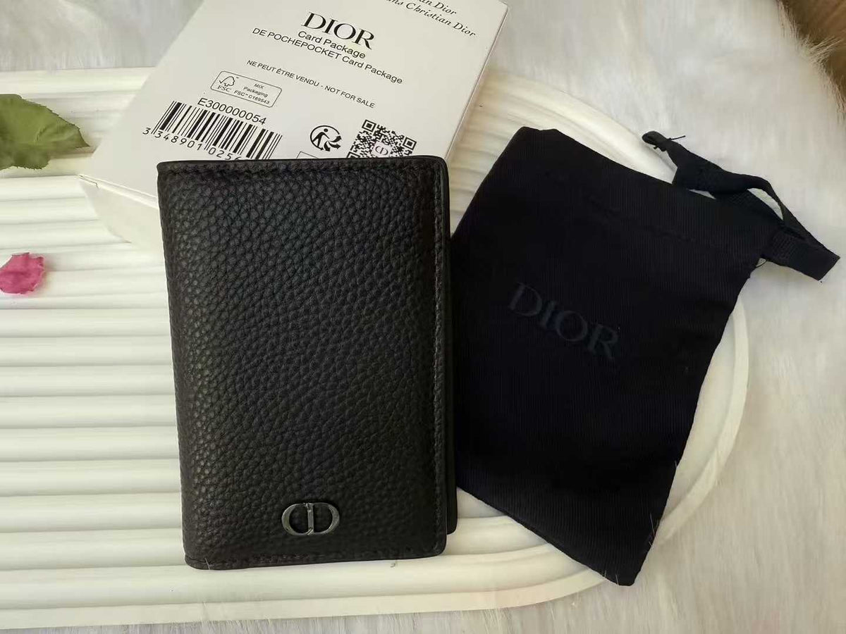 CD Parfums Black Bi-Fold Cardholder/ Wallet