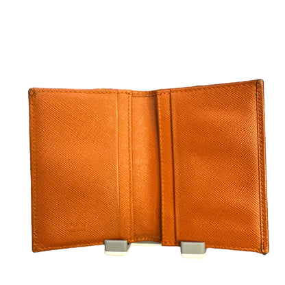 Prada Saffiano leather bifold card case - Clairely Amazing