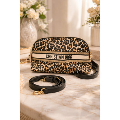 CHRISTIAN DIOR GWP LEOPARD CROSSBODY BAG | ADJUSTABLE STRAP | LIMITED EDITION