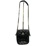 Chanel Lambskin Quilted Flap Crossbody Black - Clairely Amazing