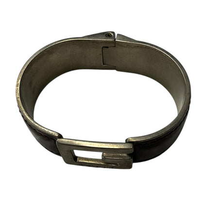 Gucci leather bangle bracelet