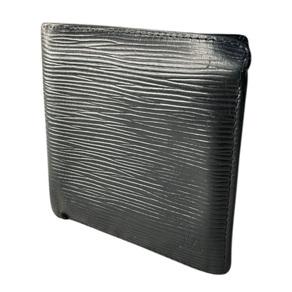 Louis Vuitton Epi Portefeuille Marco Black Leather Bifold Mens Wallet
