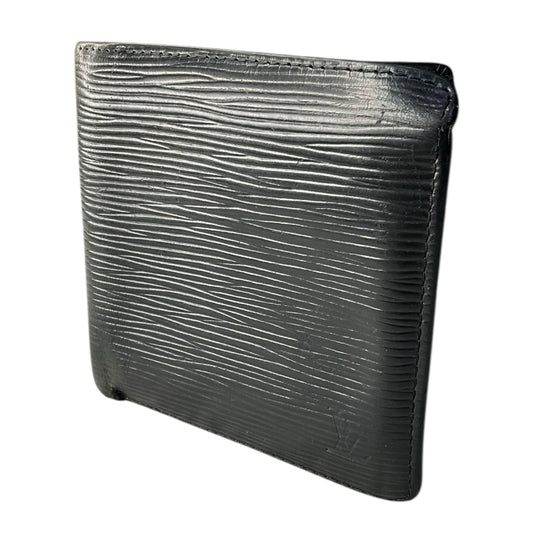 Louis Vuitton Epi Portefeuille Marco Black Leather Bifold Mens Wallet