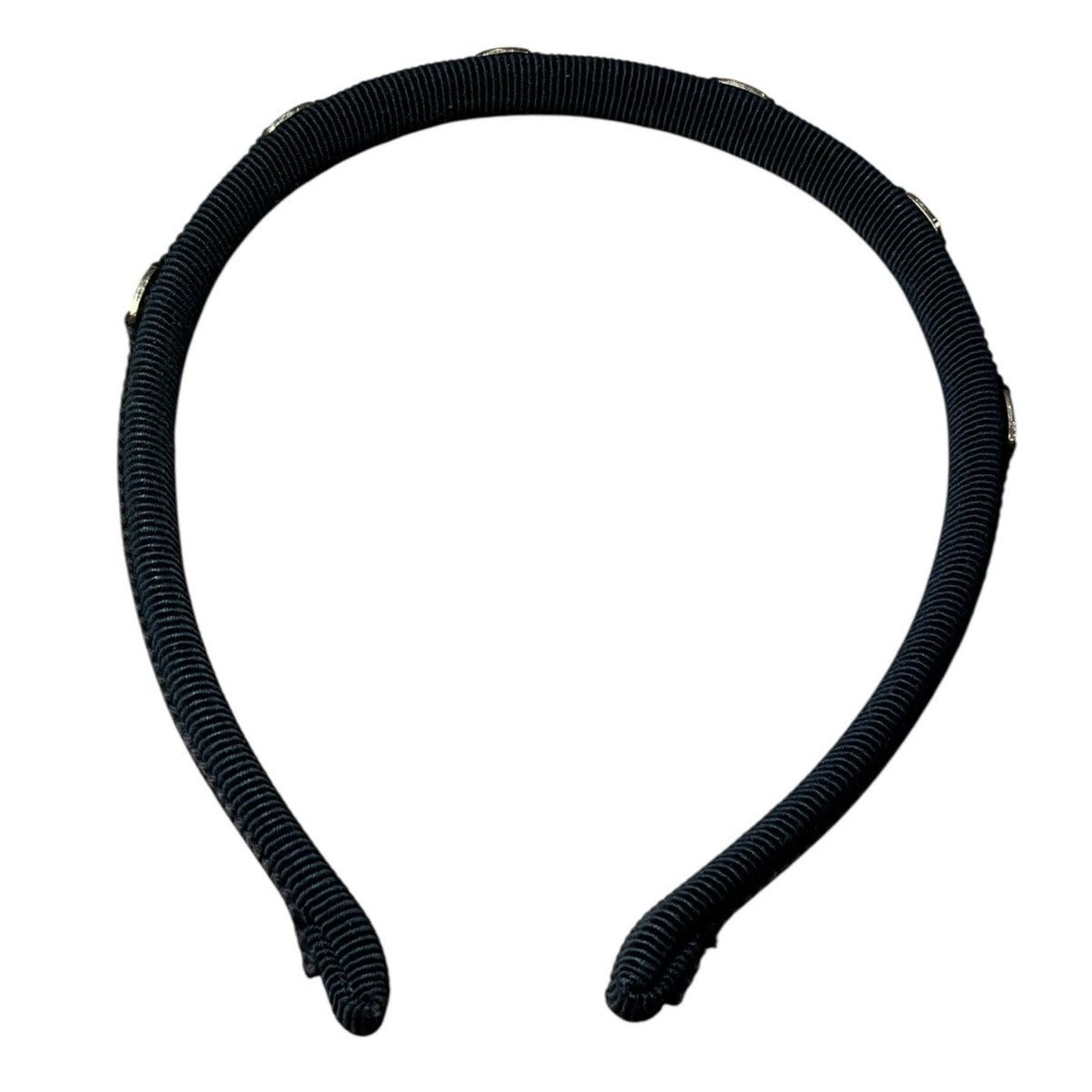 Ferragamo Black Vara Gold Headband