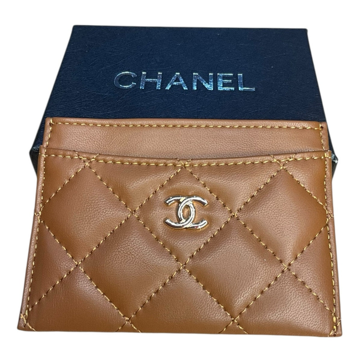 Chanel Beaute Luxury Quilted Leather Card Holder