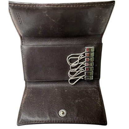 Loewe Black/Silver Anagram 6 Ring Keyholder