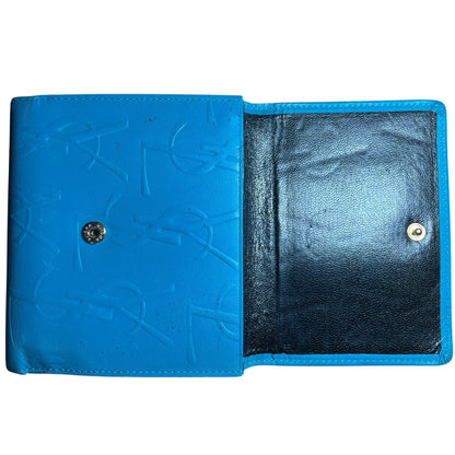 Yves Saint Laurent Turquoise Compact Wallet