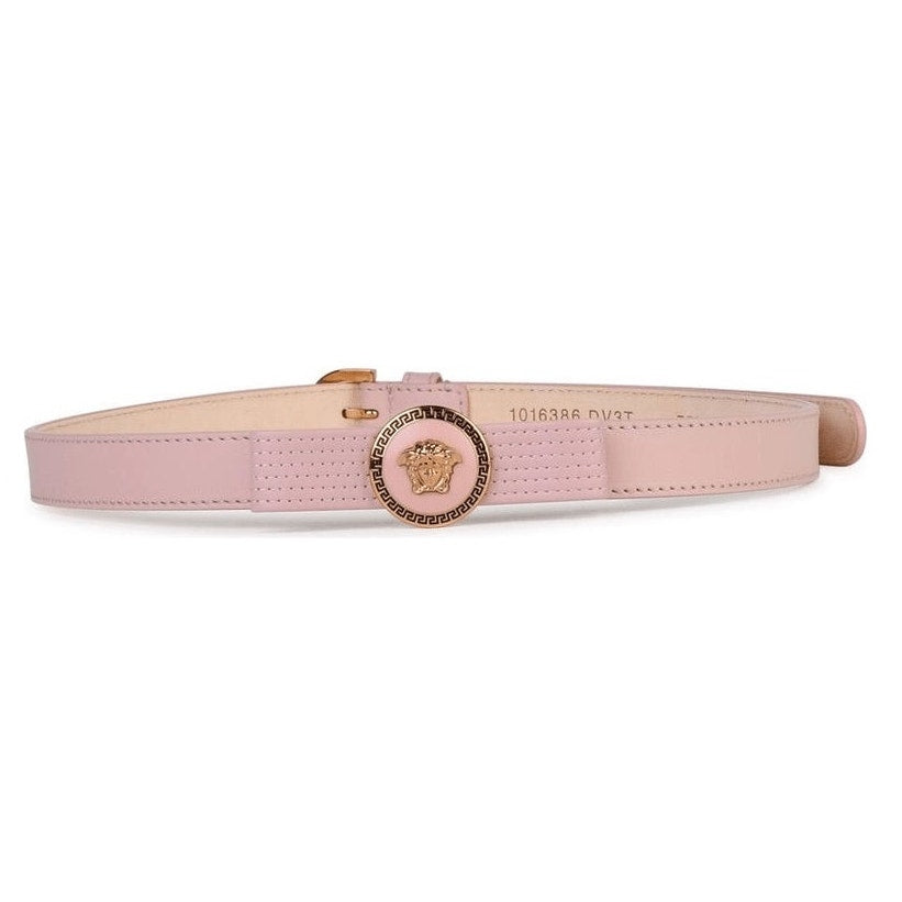144. Versace Head Pink Bow Belt