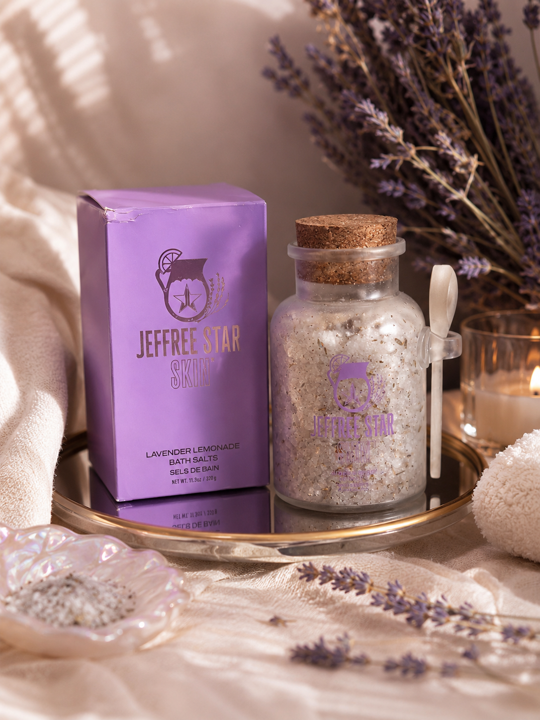 ✔️Jeffree Star Skin Lavender Lemonade Bath Salts