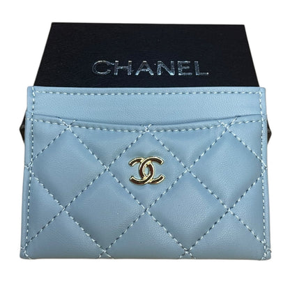 Chanel Beaute Luxury Quilted Leather Card Holder
