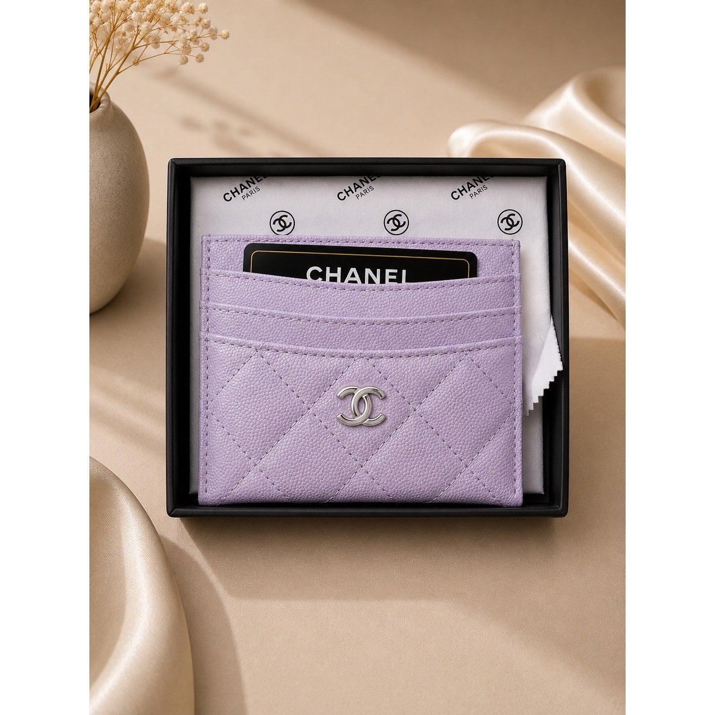 Quilted GWP Card Holder with Gift Box – Multiple Colors