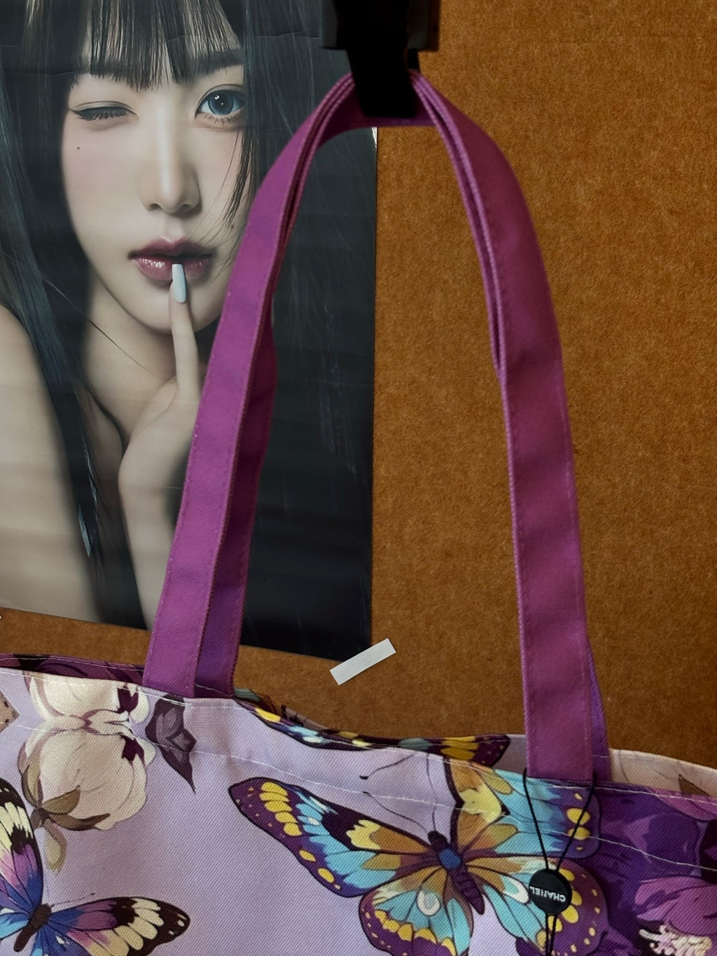 Lavender Butterfly & Hello Kitty Canvas Tote – GWP