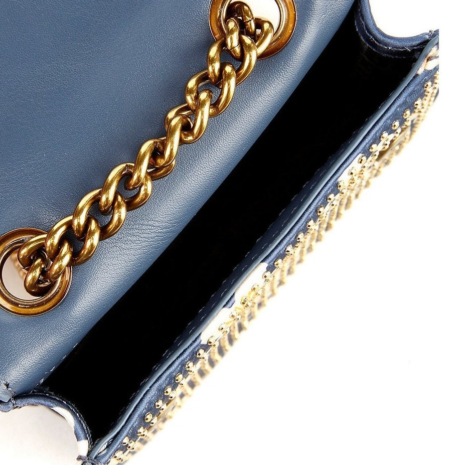 Kurt Geiger London Micro Kensington Floral Rhinestoned Crossbody Bag