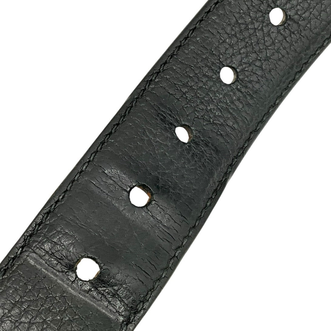 Gucci Black Silver Belt