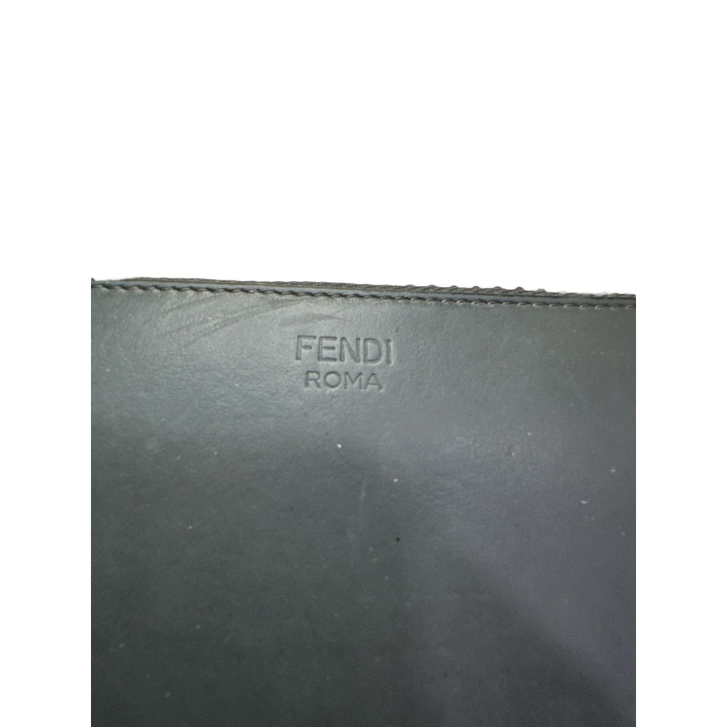 Authentic Pre-Owned Fendi Monster Zip Around Wallet – Black & Ivory