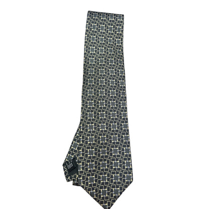 Patterned tie on a white background