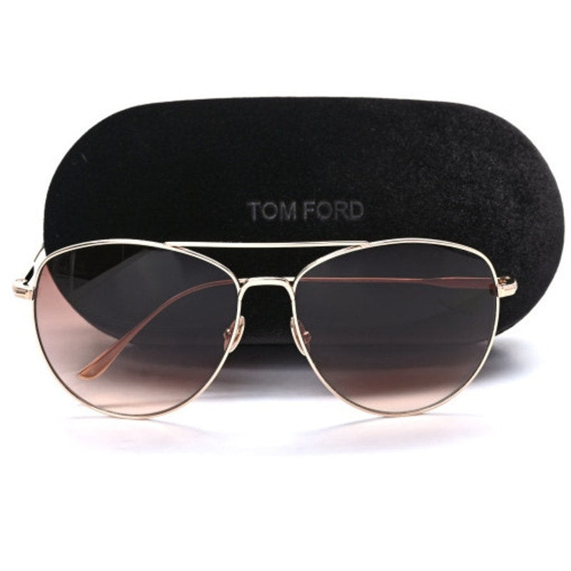 Titanium Milla Aviator Sunglasses TF784 Gold