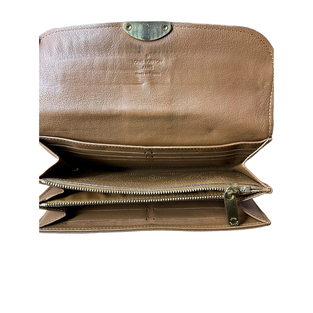 Authentic Louis Vuitton Mahina Leather Long Wallet – Caramel Brown