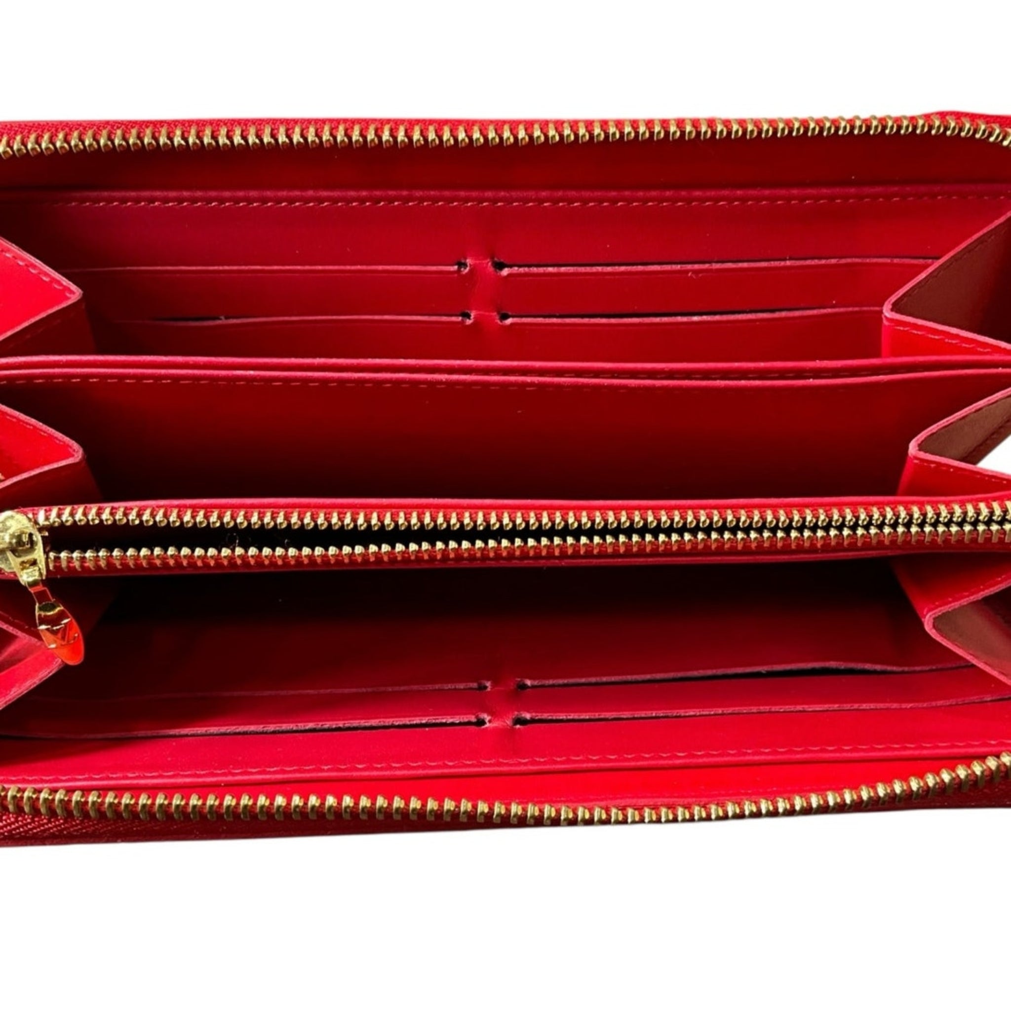 Authentic Louis Vuitton x Yayoi Kusama Vernis Zippy Wallet – Red/White Polka Dot