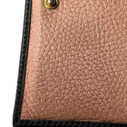 Gucci Calfskin GG Marmont Bow Flap Wallet Black