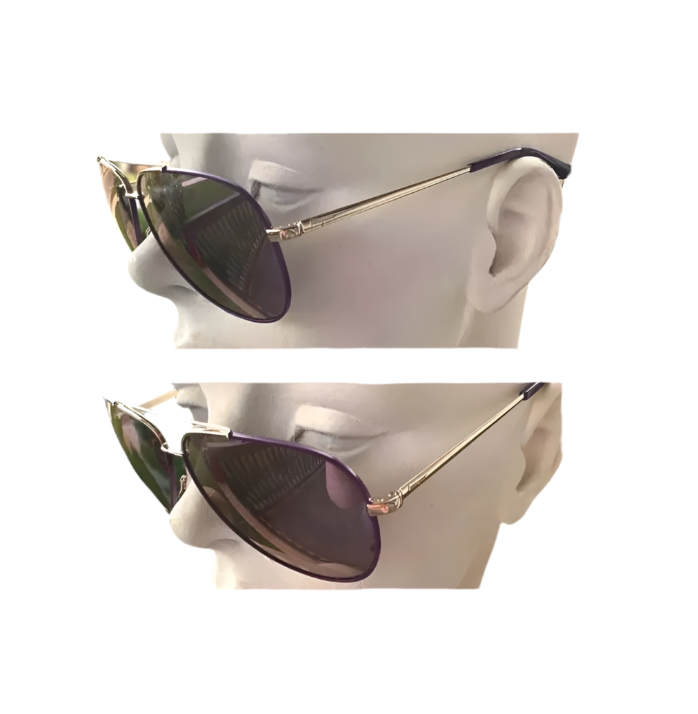 Salvatore Ferragamo Purple Aviator Sunglasses - Clairely Amazing