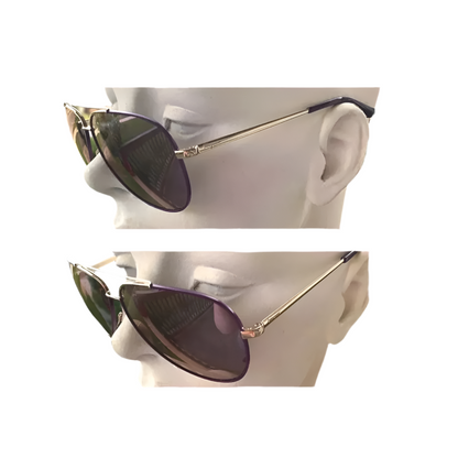 Salvatore Ferragamo Purple Aviator Sunglasses - Clairely Amazing