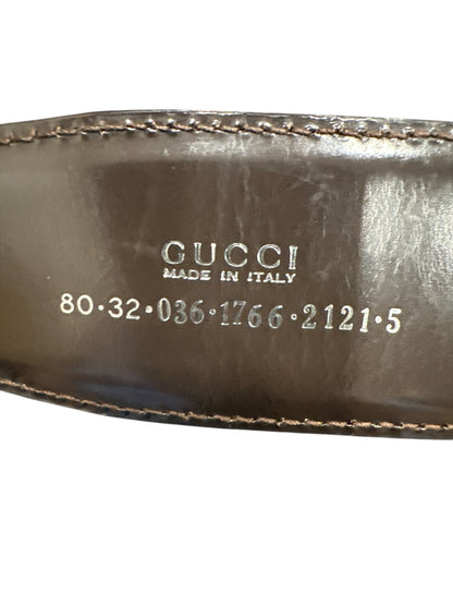 Gucci GG interlocking Silver Buckle Belt - Clairely Amazing