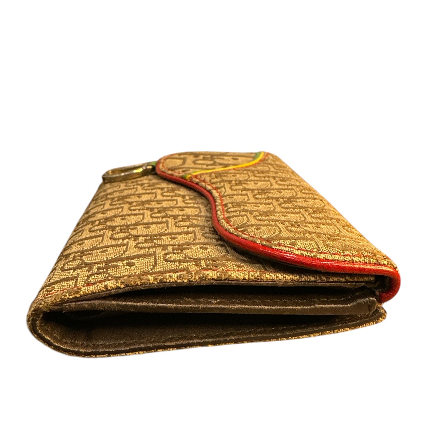CHRISTIAN DIOR 
Monogram Rasta Saddle Wallet Beige - Clairely Amazing