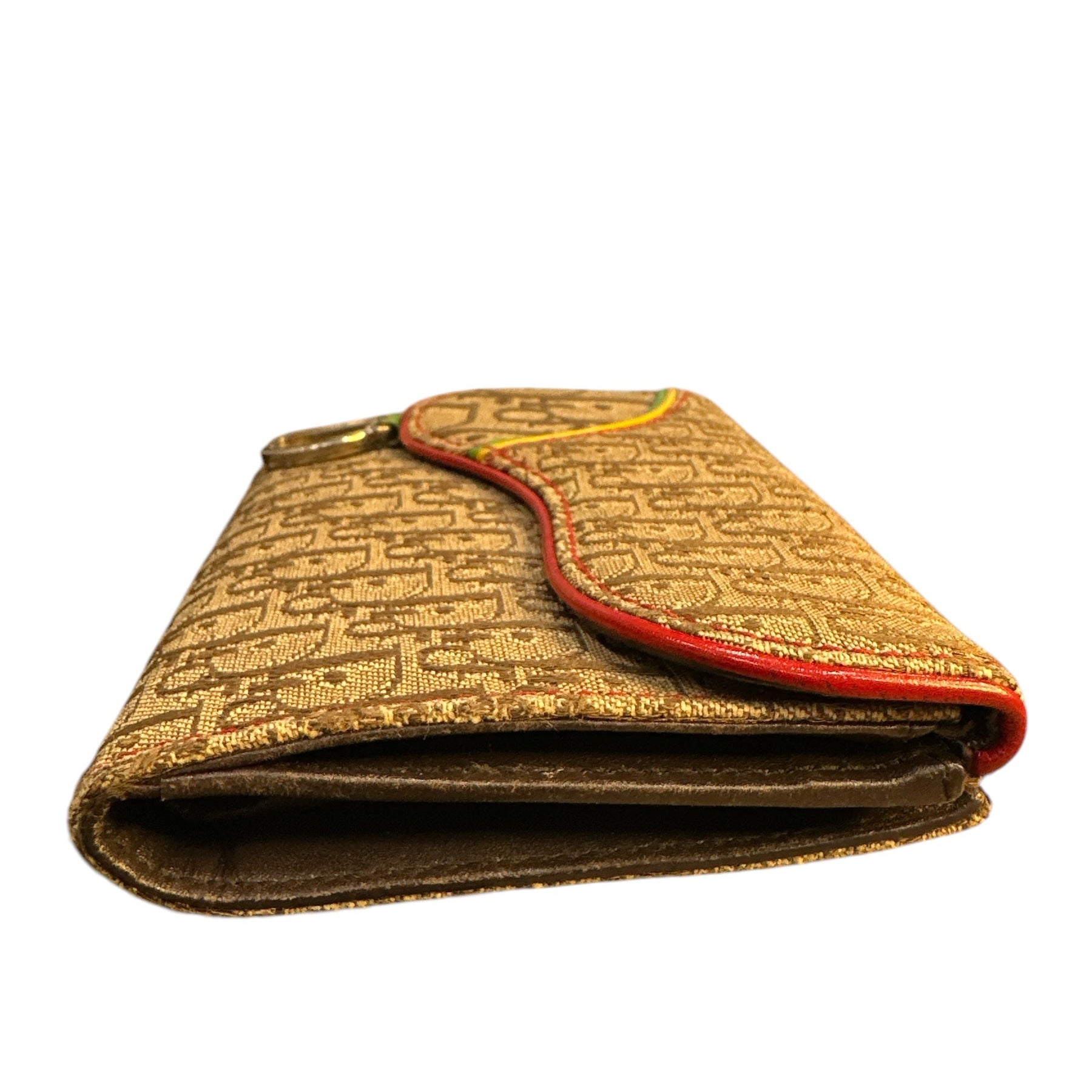 CHRISTIAN DIOR 
Monogram Rasta Saddle Wallet Beige - Clairely Amazing